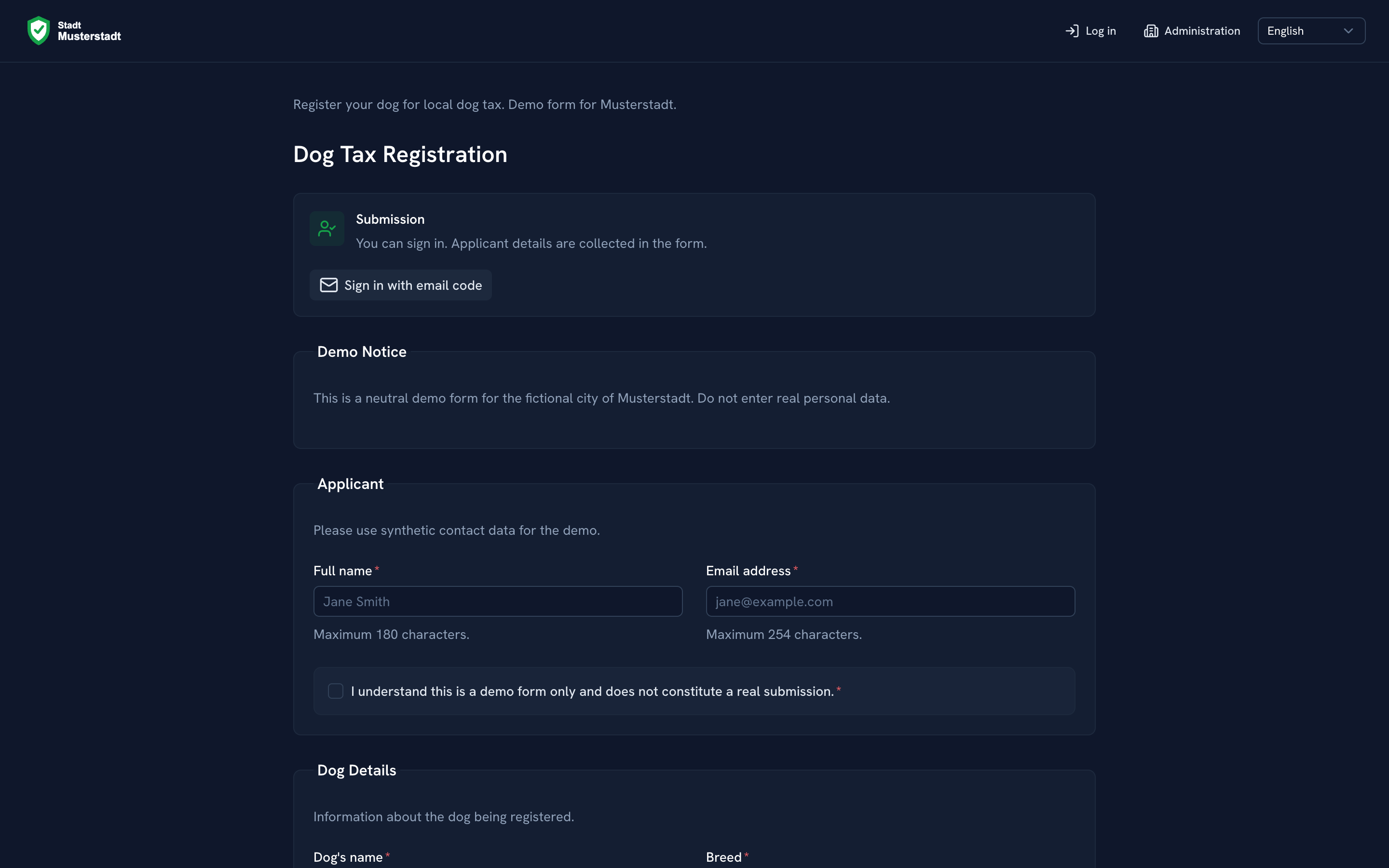 File upload inside the application form with evidence attached directly